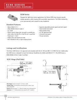 sc 9 0 series - Advanced Door Control Solutions, Inc.