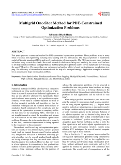 Multigrid One-Shot Method for PDE