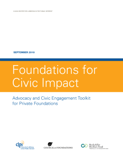 Foundations for Civic Impact - National Council of Nonprofits