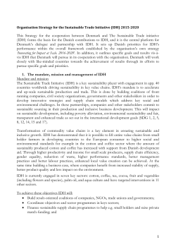 This Strategy for the cooperation between Denmark and The