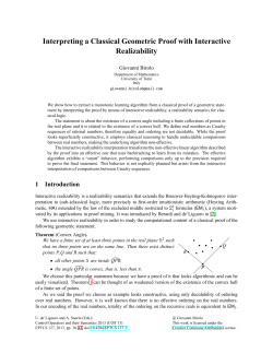 Interpreting a Classical Geometric Proof with Interactive