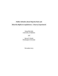 Public Attitudes about Majority Rule and Minority Rights in