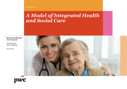 A Model of Integrated Health and Social Care
