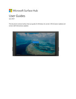 Surface Hub User Guide - Center