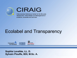 Ecolabel Type I ISO14024