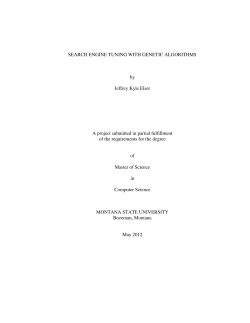 Search Engine Tuning with Genetic Algorithms