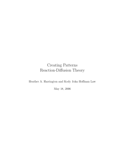 Creating Patterns: Final Paper