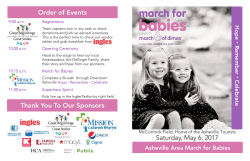 Order of Events Thank You To Our Sponsors