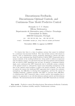Discontinuous Feedbacks, Discontinuous Optimal Controls, and