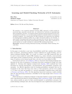 Learning and Model-Checking Networks of I/O Automata