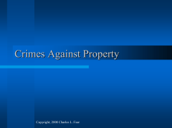 Crimes Against Property