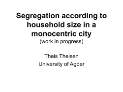 The relationship between household size an the structure of cities