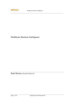 Healthcare Business Intelligence