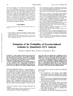 Estimation of the Probability of Exercise-induced