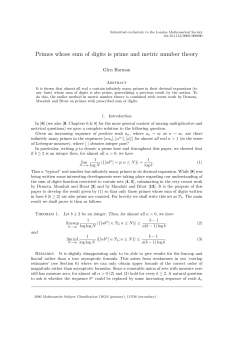 Primes whose sum of digits is prime and metric number theory