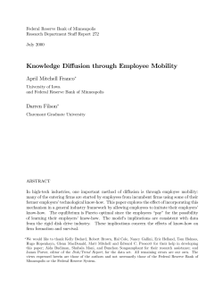 Knowledge Diffusion through Employee Mobility