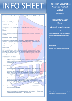 Medical Requirements - British American Football