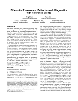 Differential Provenance: Better Network Diagnostics with
