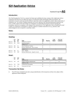 MA 824 Implementation Guide