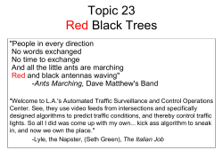 Topic 23 Red Black Trees