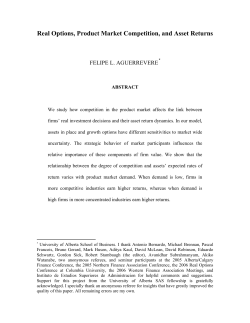 Real Options, Product Market Competition, and Asset Returns