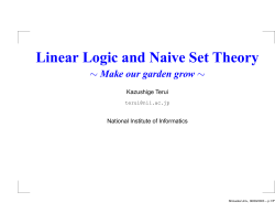 Linear Logic and Naive Set Theory