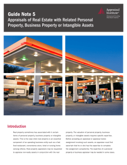 Guide Note 5 - Appraisal Institute