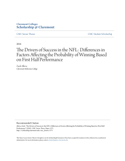 The Drivers of Success in the NFL: Differences in Factors Affecting