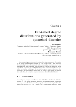 Fat-tailed degree distributions generated by quenched disorder