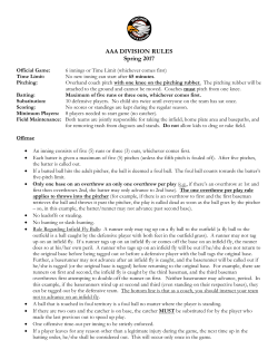 AAA DIVISION RULES Spring 2017