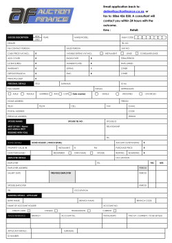 FINANCE APPLICATION