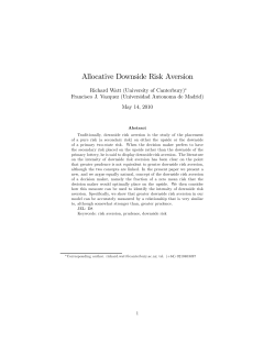 Allocative Downside Risk Aversion