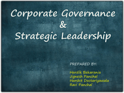 Agency Relationship: Owners and Managers