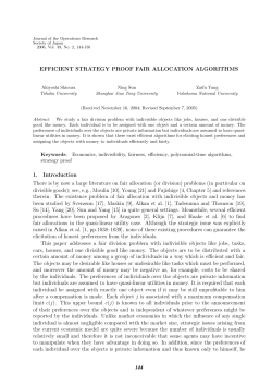 EFFICIENT STRATEGY PROOF FAIR ALLOCATION ALGORITHMS