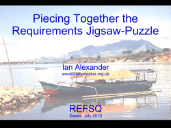 Piecing Together the Requirements Jigsaw