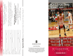boy`s basketball team camp 2017 - St. Cloud State Men`s Basketball