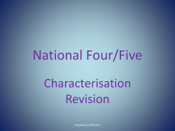 Characterisation