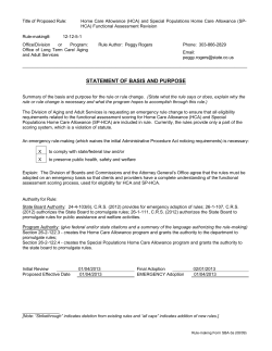 other assistance programs - Colorado Secretary of State