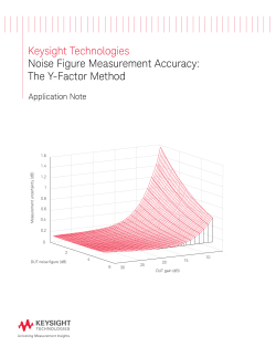 Keysight Noise Figure Measurement Accuracy &ndash; The Y