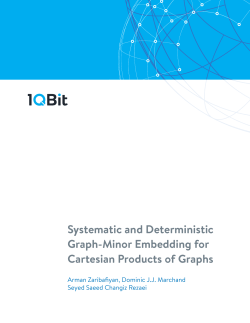 Systematic and Deterministic Graph-Minor Embedding for Cartesian