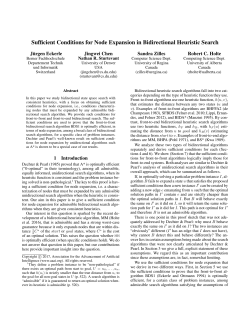 Sufficient Conditions for Node Expansion in Bidirectional Heuristic