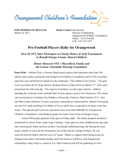 Pro Football Players Rally for Orangewood