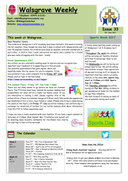 News from around the School