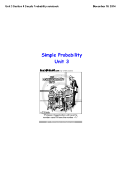 Unit 3 Section 4 Simple Probability.notebook