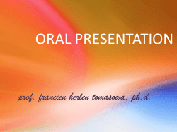 oral presentation - Universitas Brawijaya