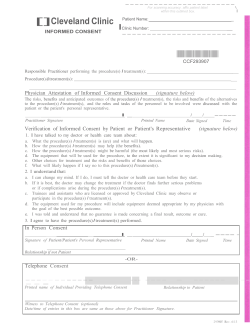 Informed Consent - Cleveland Clinic