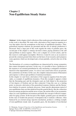 Non-Equilibrium Steady States