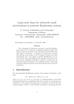 Large-scale chaos for arbitrarily small perturbations in nontwist
