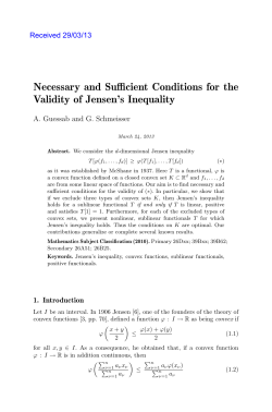 Necessary and Sufficient Conditions for the Validity of