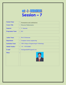 COMBINATORICS-Session-7